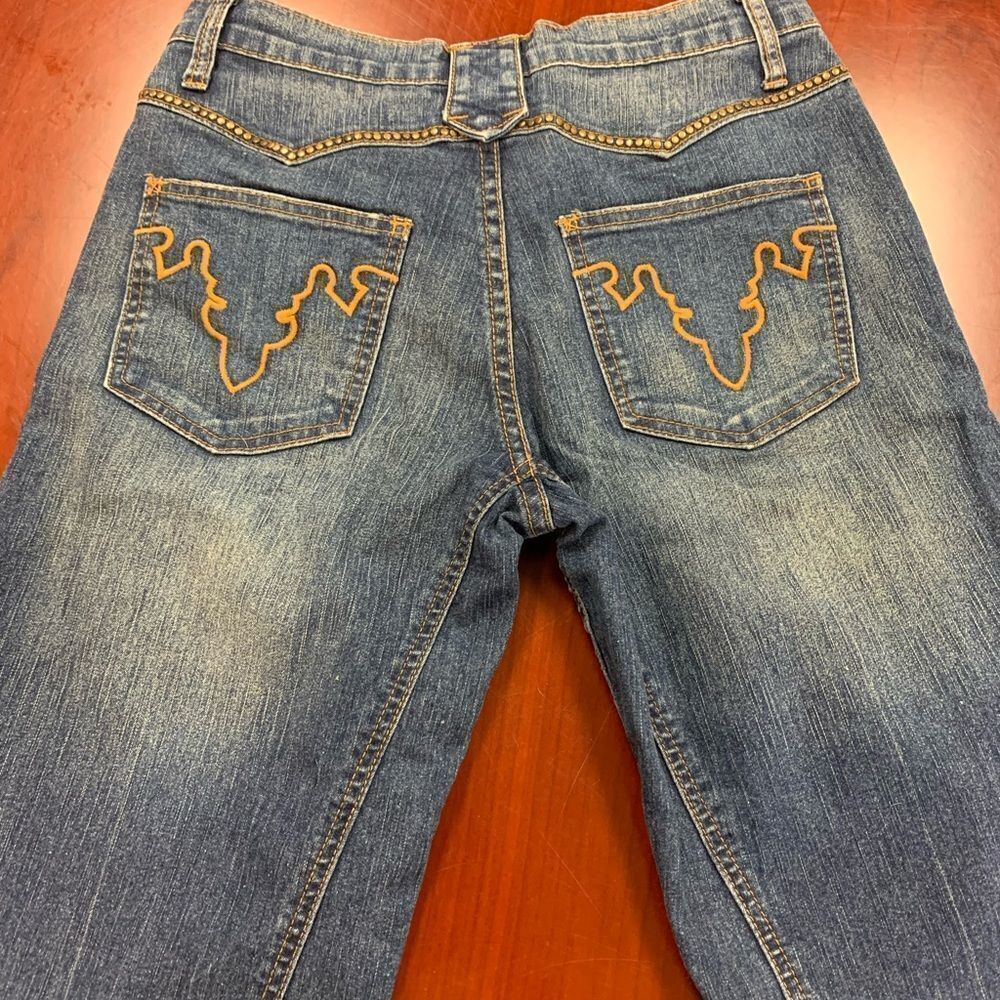 Isabel Studded Baby Bootcut Jeans sz 4 EUC